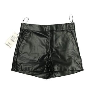 Brand new Zara leather shorts